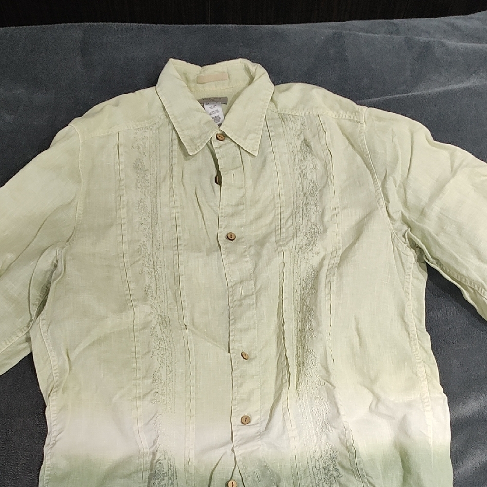 Claiborne Men's Pastel Green Shirt Jacket